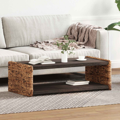 vidaXL Kaffeebord Naturfärg 110 x 55 x 35 cm Massivt mahognyträ