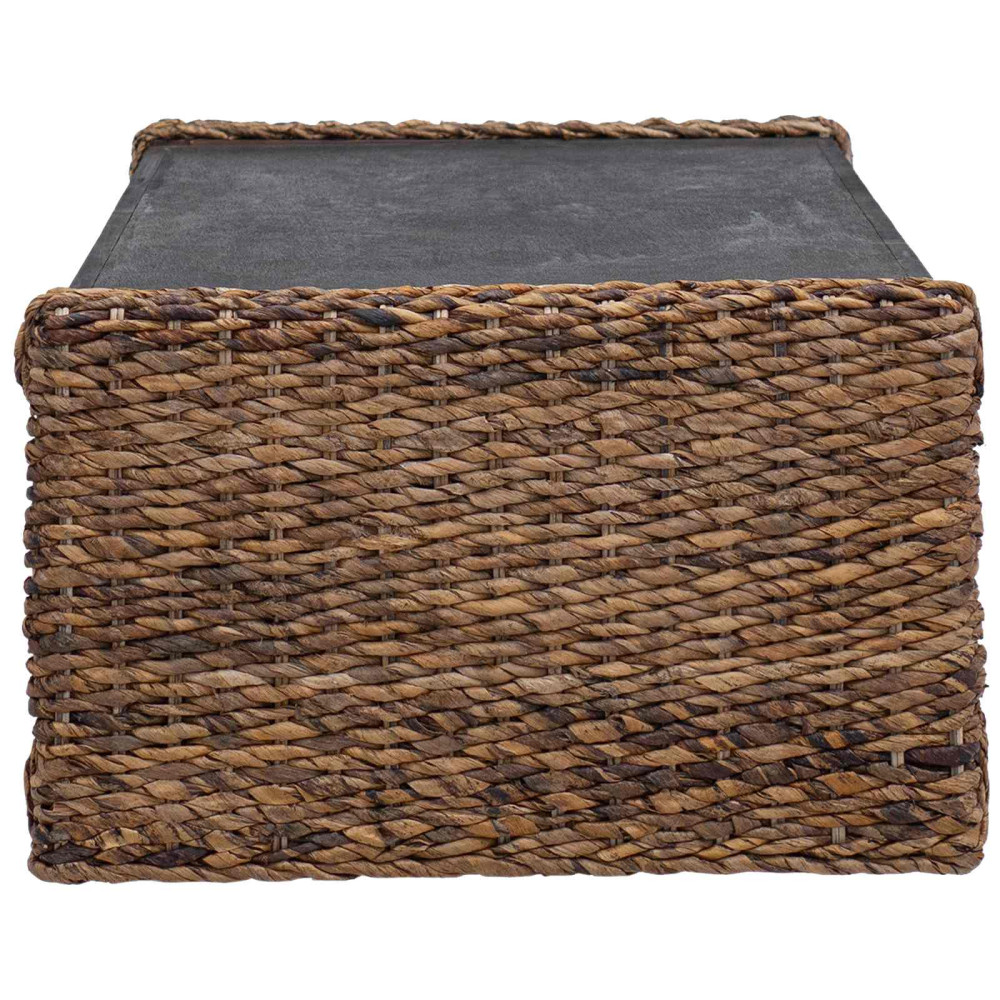 Produktbild för Kaffeebord Naturfärg 110 x 55 x 35 cm Massivt mahognyträ