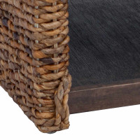 Produktbild för Kaffeebord Naturfärg 110 x 55 x 35 cm Massivt mahognyträ