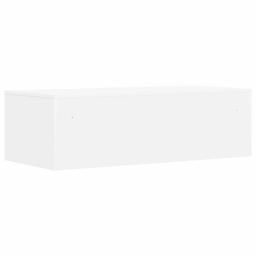 Produktbild för Väggmonterat skrivbord Vit 100 x 45 x 30 cm Konstruerat trä