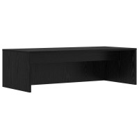 Produktbild för Väggmonterat skrivbord Väggmonterad Svart Ek 100 x 45 x 30 cm