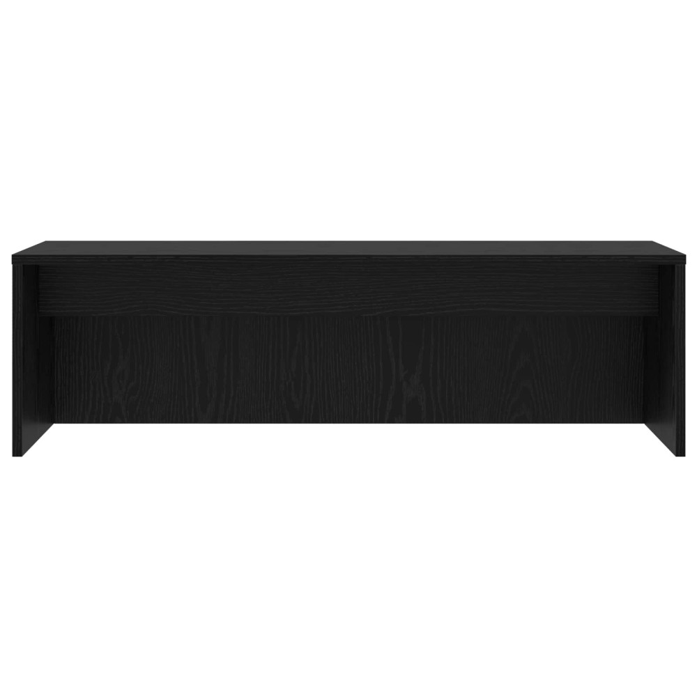 Produktbild för Väggmonterat skrivbord Väggmonterad Svart Ek 100 x 45 x 30 cm