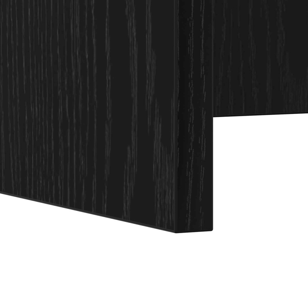 Produktbild för Väggmonterat skrivbord Väggmonterad Svart Ek 100 x 45 x 30 cm