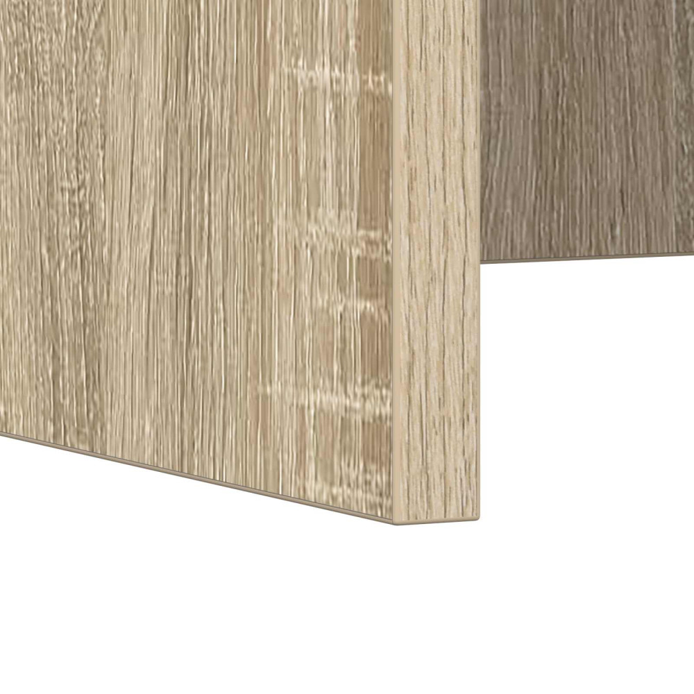 Produktbild för Väggmonterat skrivbord Väggmonterad Sonoma-ek 100 x 45 x 30 cm
