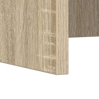 Produktbild för Väggmonterat skrivbord Väggmonterad Sonoma-ek 100 x 45 x 30 cm