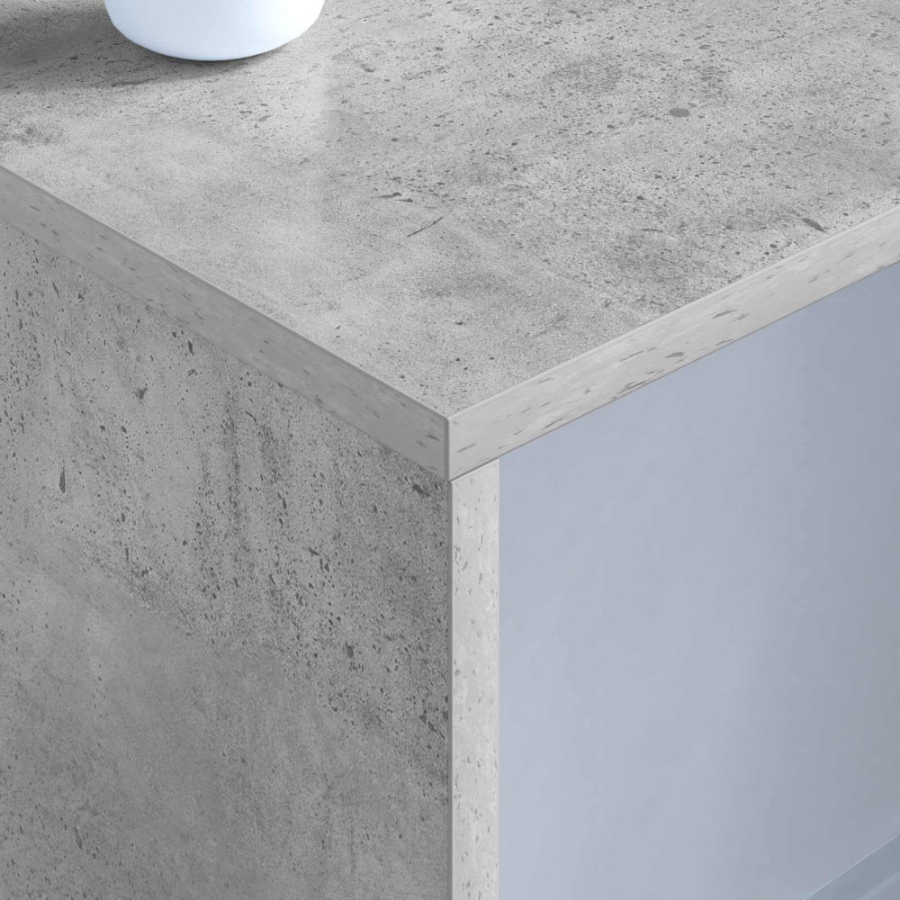 Produktbild för Väggmonterat skrivbord Väggmonterad Betonggrå 100 x 45 x 30 cm