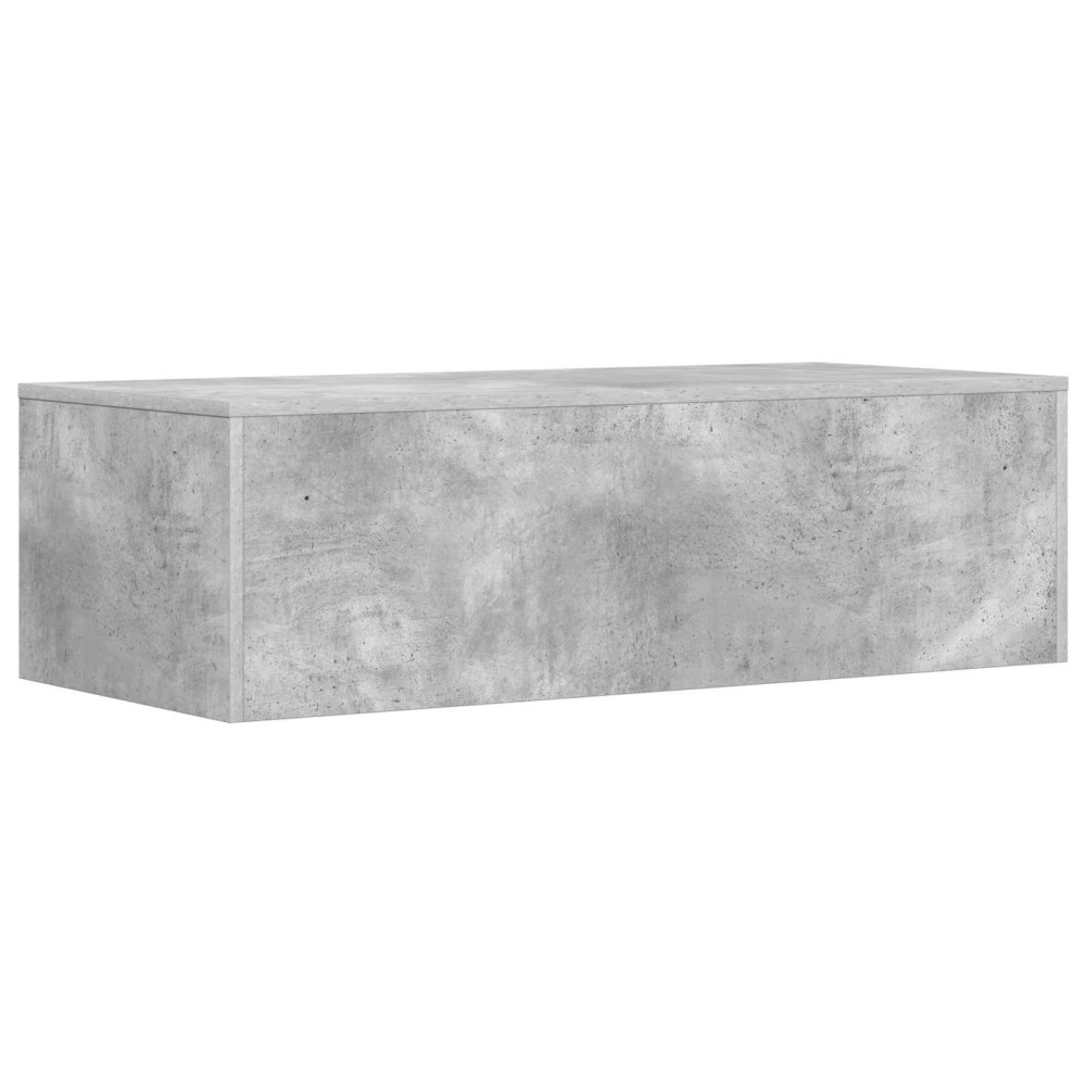 Produktbild för Väggmonterat skrivbord Väggmonterad Betonggrå 100 x 45 x 30 cm