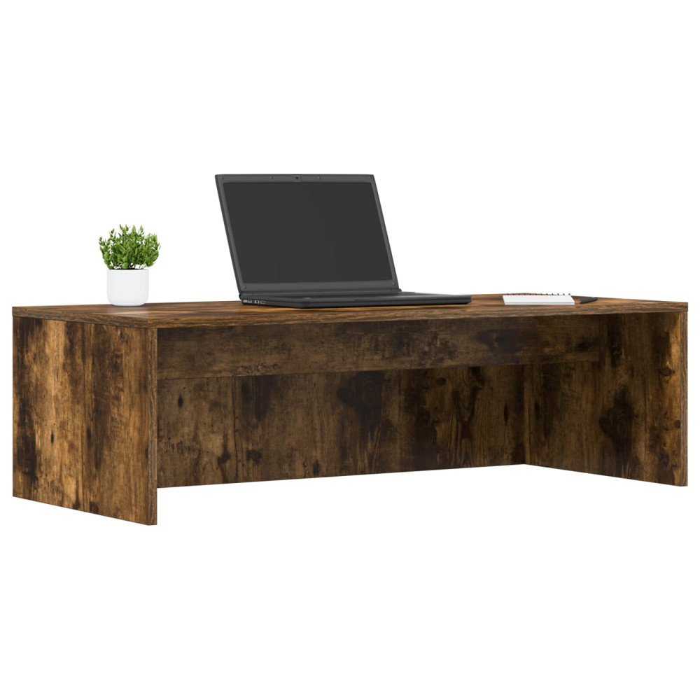 Produktbild för Väggmonterat skrivbord Rökt ek 100 x 45 x 30 cm Konstruerat trä