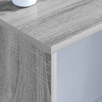 Produktbild för Väggmonterat skrivbord Väggmonterad Grå Sonoma 100 x 45 x 30 cm