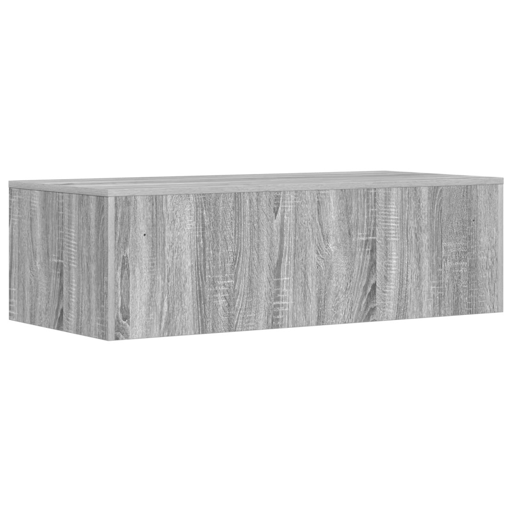 Produktbild för Väggmonterat skrivbord Väggmonterad Grå Sonoma 100 x 45 x 30 cm