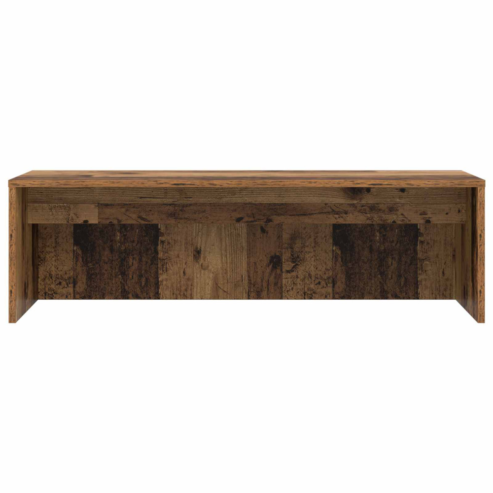 Produktbild för Väggmonterat skrivbord med lagring Gammalt trä 100 x 45 x 30 cm