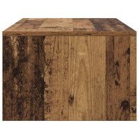 Produktbild för Väggmonterat skrivbord med lagring Gammalt trä 100 x 45 x 30 cm