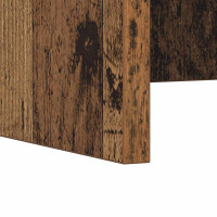 Produktbild för Väggmonterat skrivbord med lagring Gammalt trä 100 x 45 x 30 cm