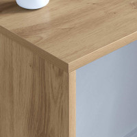 Produktbild för Väggmonterat skrivbord Väggmonterad Artisan Ek 100 x 45 x 30 cm