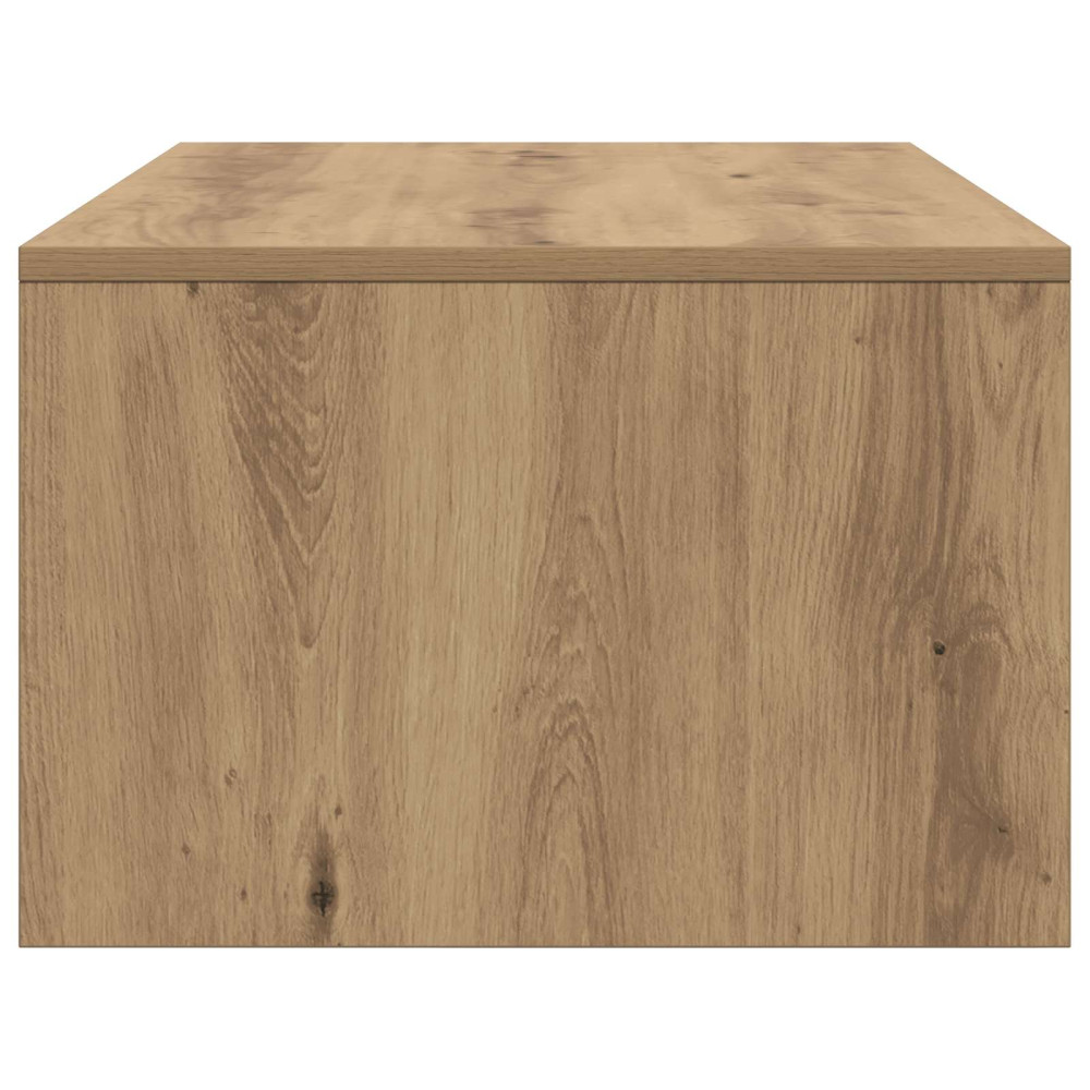 Produktbild för Väggmonterat skrivbord Väggmonterad Artisan Ek 100 x 45 x 30 cm