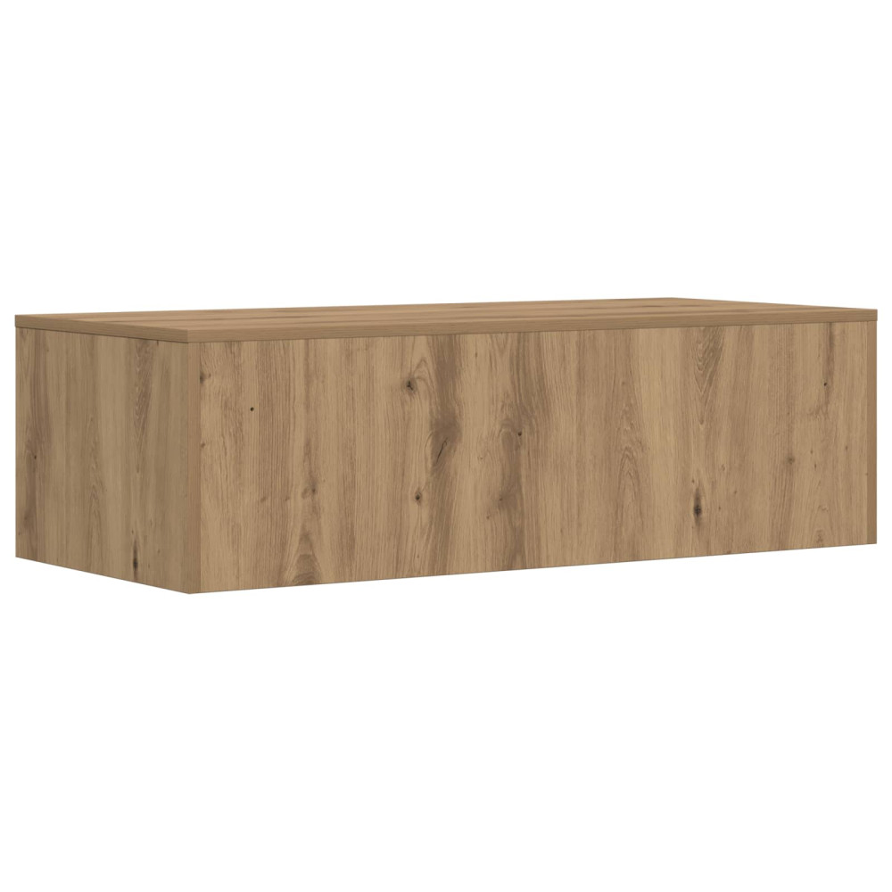 Produktbild för Väggmonterat skrivbord Väggmonterad Artisan Ek 100 x 45 x 30 cm