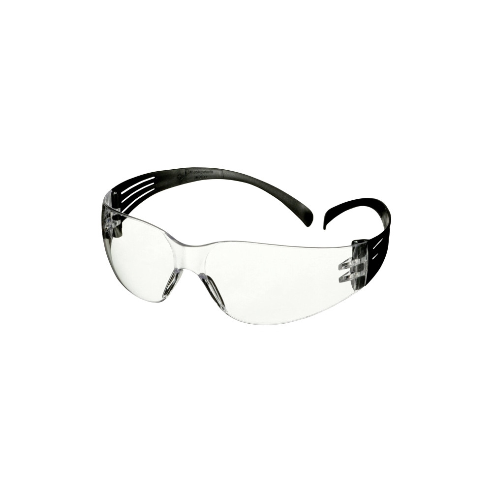 Produktbild för 3M SecureFit 100 skyddsglasögon SF101AF-BLK-EU svarta stänge...
