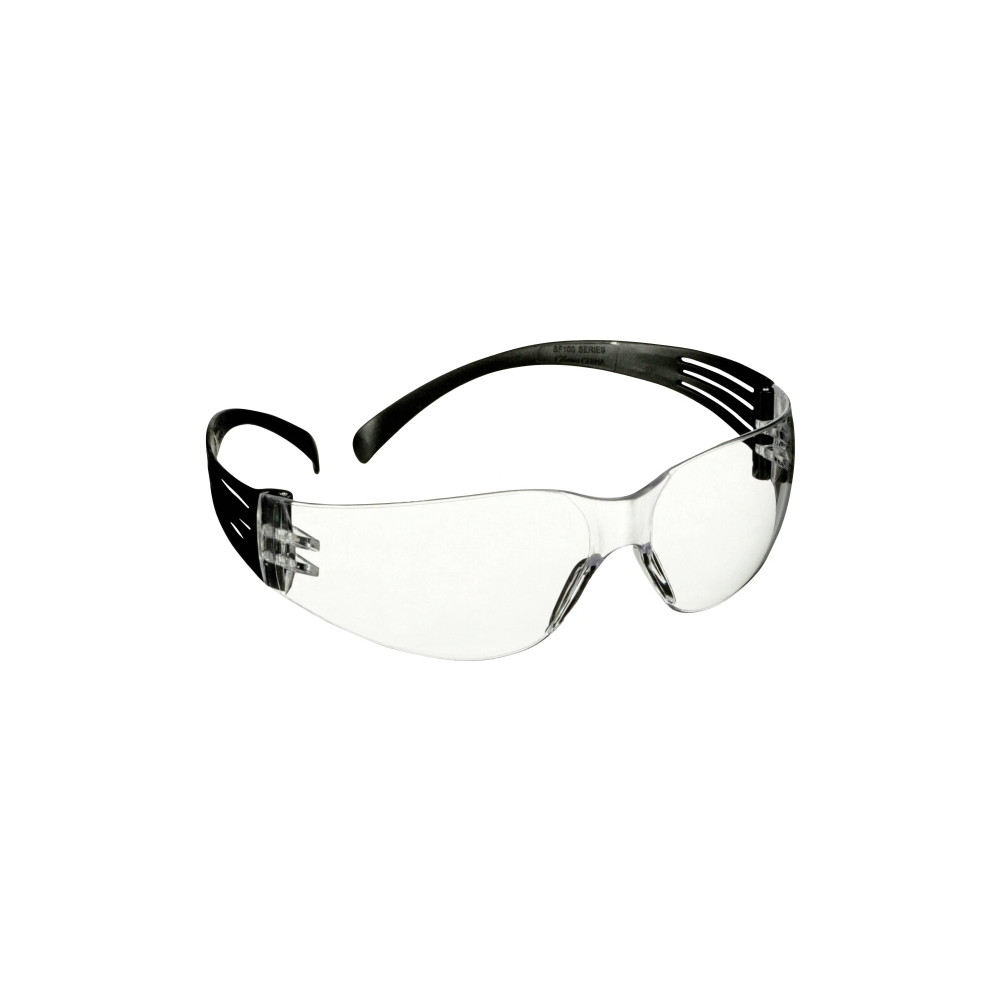 Produktbild för 3M SecureFit 100 skyddsglasögon SF101AF-BLK-EU svarta stänge...