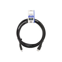 Produktbild för DELTACO HDMI-930 - HDMI-kabel med Ethernet - 3 m