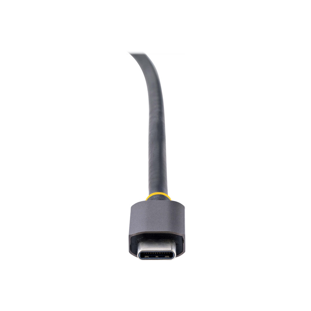 Produktbild för StarTech.com USB C Video Adapter, USB C to HDMI DVI VGA Adapter, Up to 4K 60Hz, Aluminum, Multiport Video Display Adapter for Laptops, Thunderbolt 3/4 Compatible, USB Type C Monitor Adapter - USB C Travel Adapter (118-USBC-HDMI-VGADVI) - dockningsstation 