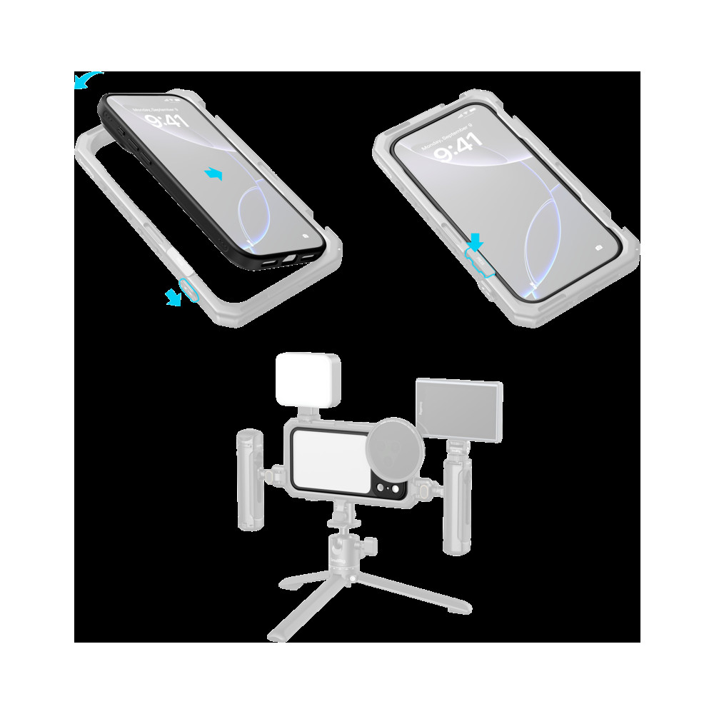 Produktbild för SmallRig 5793 FilMov Lightweight Photography Bumper Case for iPhone 17 Pro Max Black