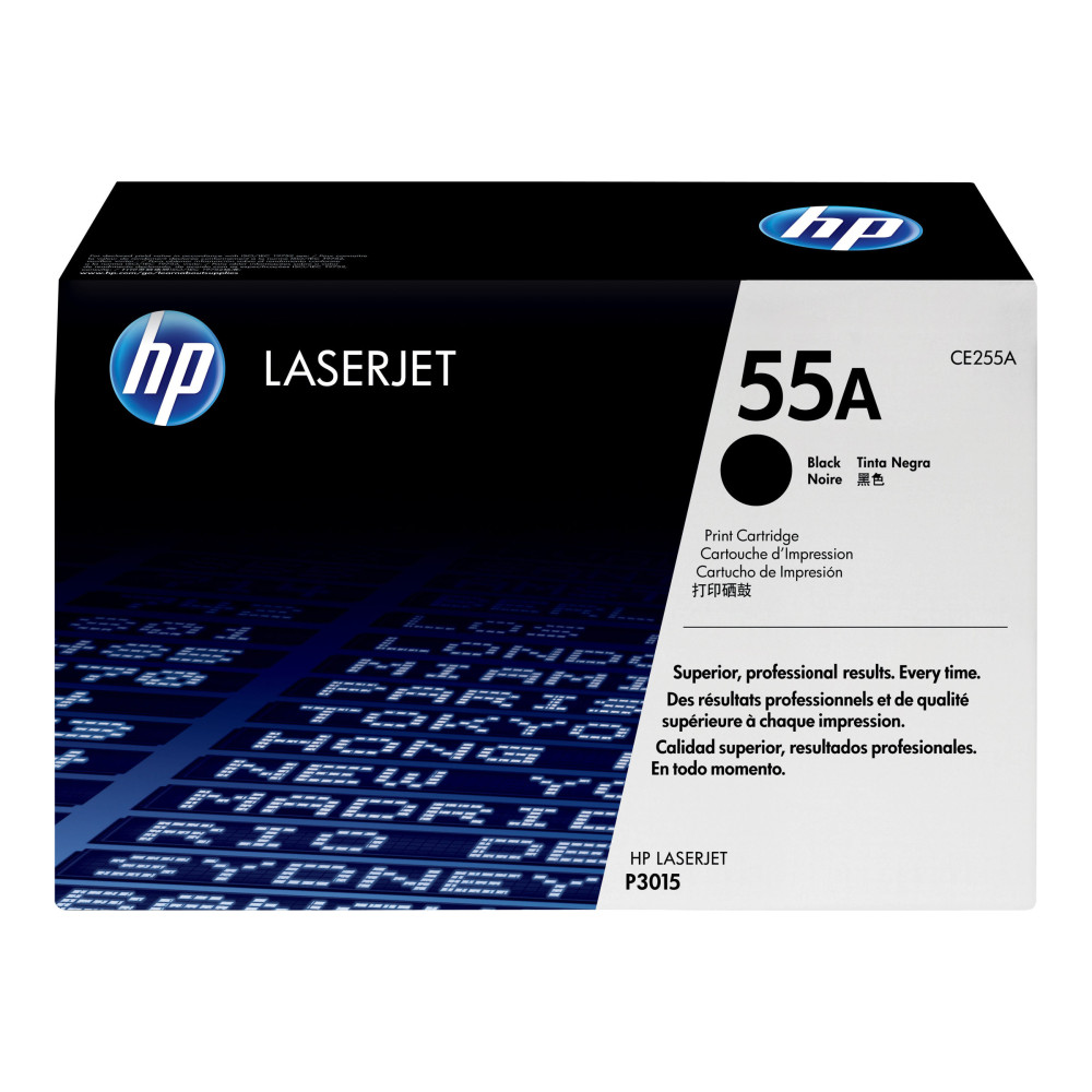 Produktbild för HP 55A - svart - original - LaserJet - tonerkassett (CE255A)