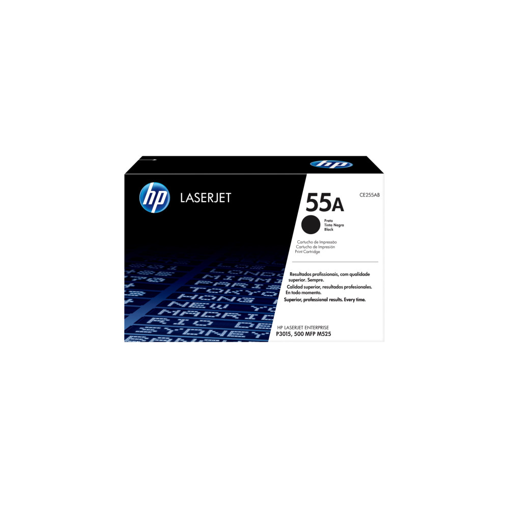 Produktbild för HP 55A - svart - original - LaserJet - tonerkassett (CE255A)