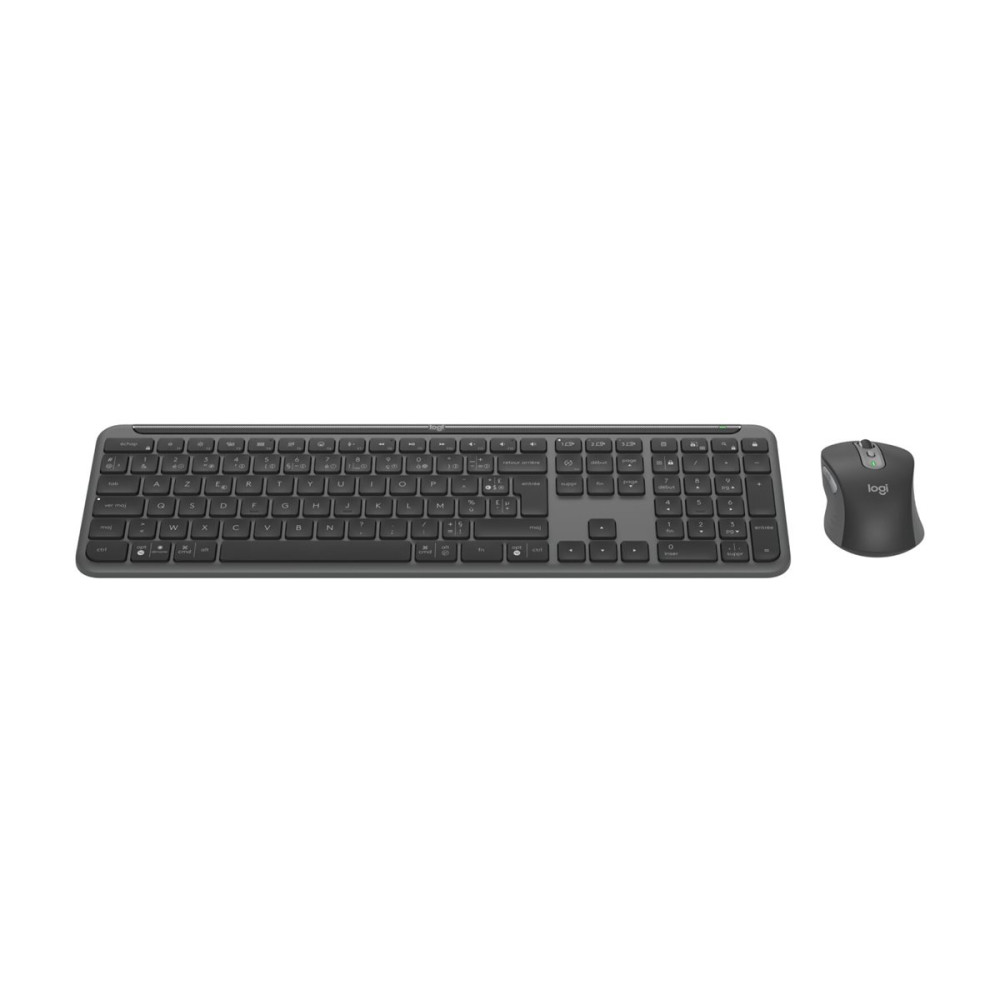 Produktbild för Logitech Signature Slim Combo MK950 for Business - sats med tangentbord och mus - 100% full size - QWERTZ - tysk - grafit Inmatningsenhet