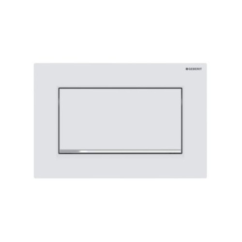 GEBERIT Geberit Sigma 30 manöverplatta enkel spolning, alpinvit/krom