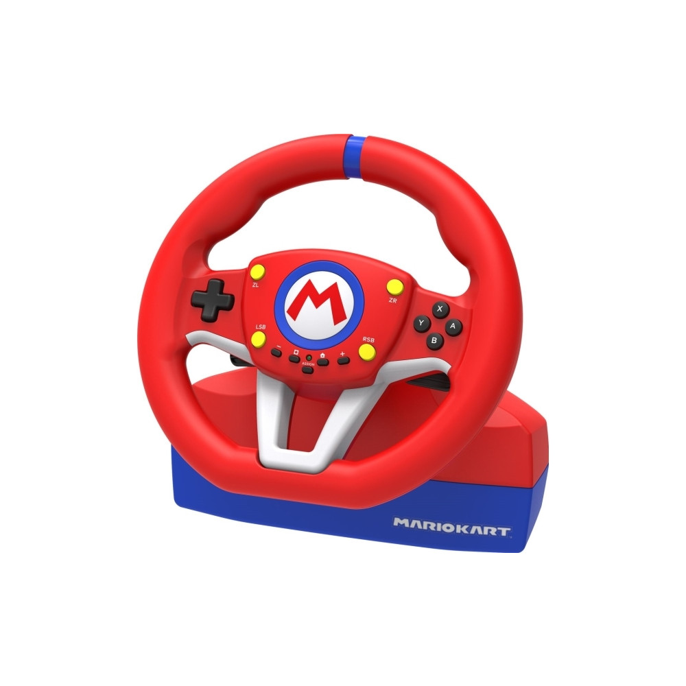 Produktbild för HORI Mario Kart Racing Wheel Pro Mini - ratt- och pedaluppsättning - kabelansluten