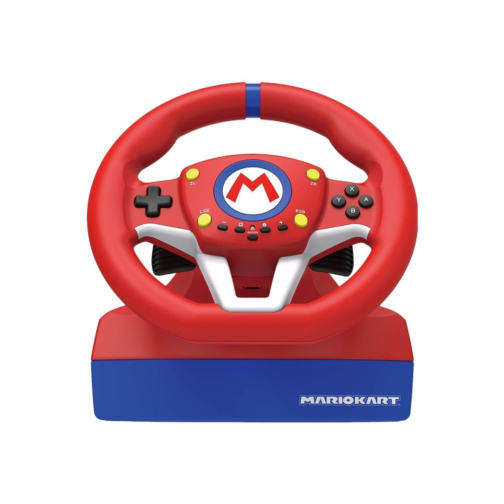 Produktbild för HORI Mario Kart Racing Wheel Pro Mini - ratt- och pedaluppsättning - kabelansluten