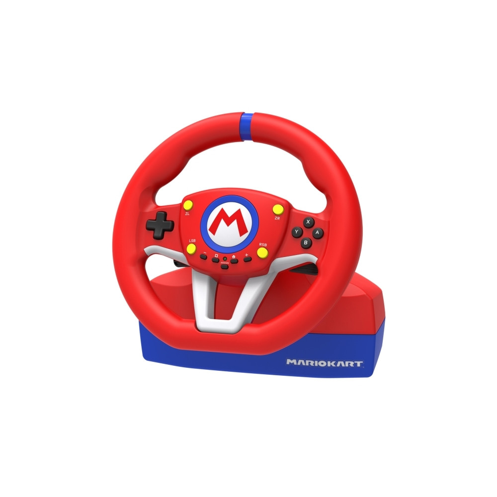 Produktbild för HORI Mario Kart Racing Wheel Pro Mini - ratt- och pedaluppsättning - kabelansluten