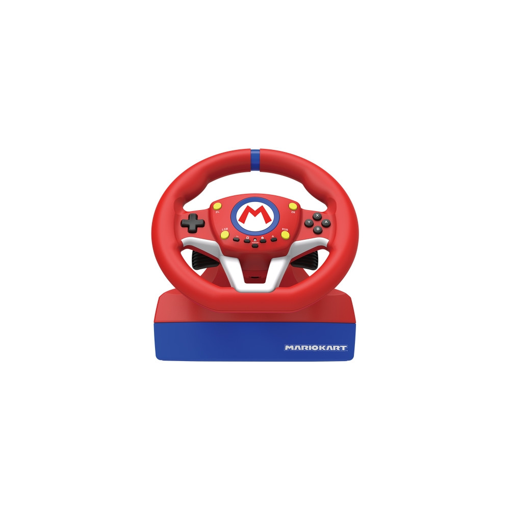 Produktbild för HORI Mario Kart Racing Wheel Pro Mini - ratt- och pedaluppsättning - kabelansluten