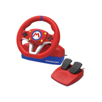 Produktbild för HORI Mario Kart Racing Wheel Pro Mini - ratt- och pedaluppsättning - kabelansluten