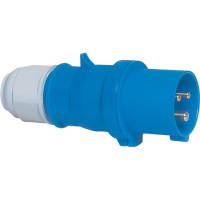 Produktbild för BALS CEE stickpropp 16A 230V kl. H6, 3-pol blå, IP44, skruvf...