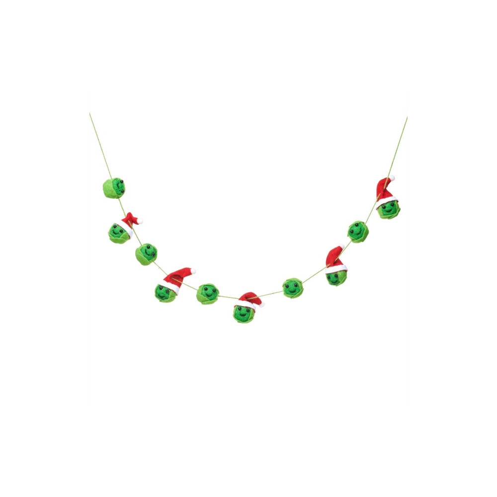 Produktbild för Christmas Sprouts Felt Bunting