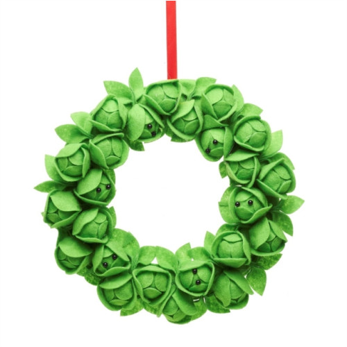 SASS & BELLE Brussels Sprouts Felt Wreath