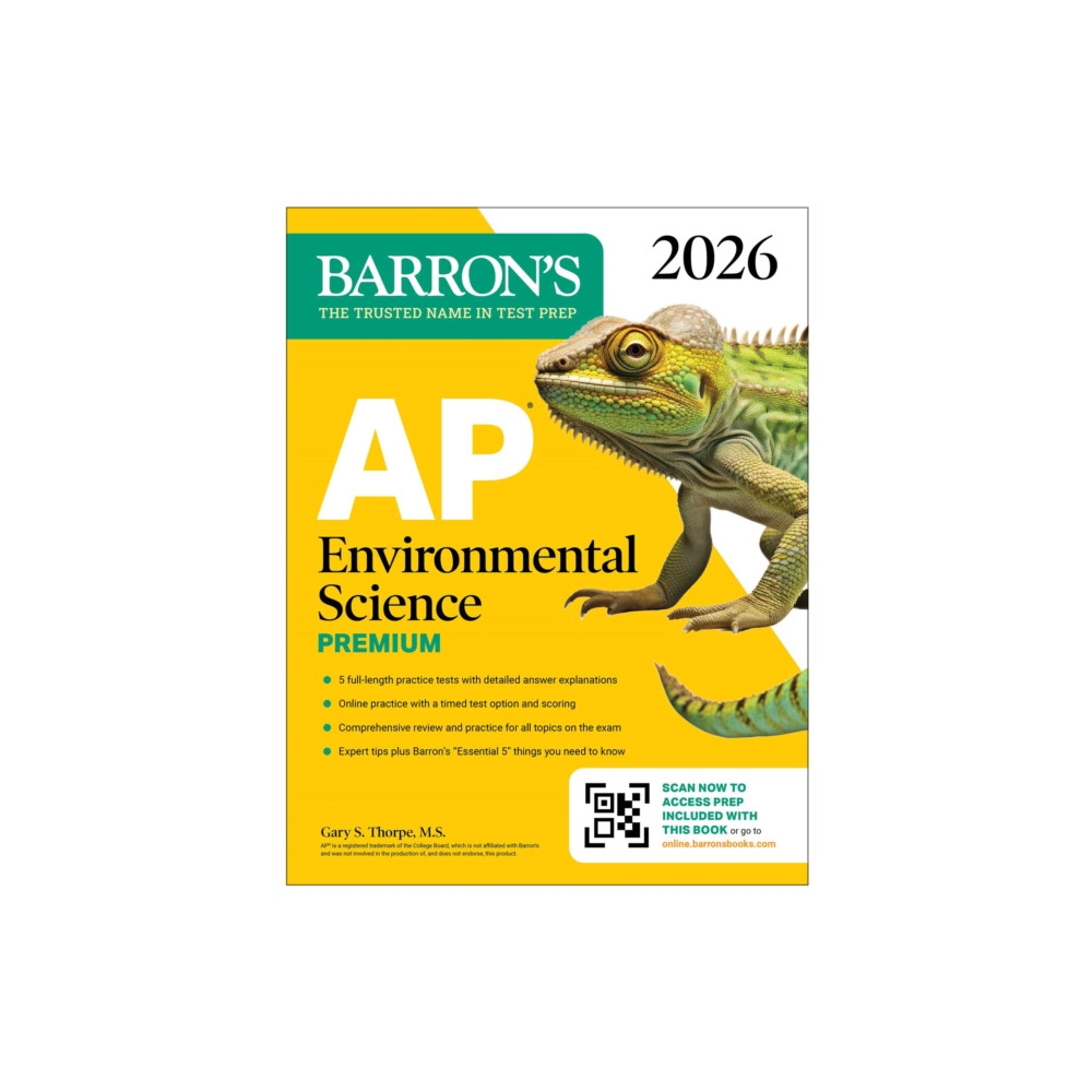 Produktbild för AP Environmental Science Premium, 2026: Prep Book With 5 Practice Tests + Comprehensive Review + Online Practice (häftad, eng)