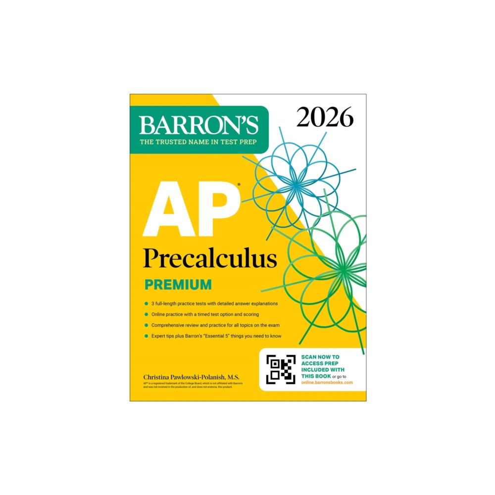 Produktbild för AP Precalculus Premium, 2026: Prep Book with 3 Practice Tests + Comprehensive Review + Online Practice (häftad, eng)
