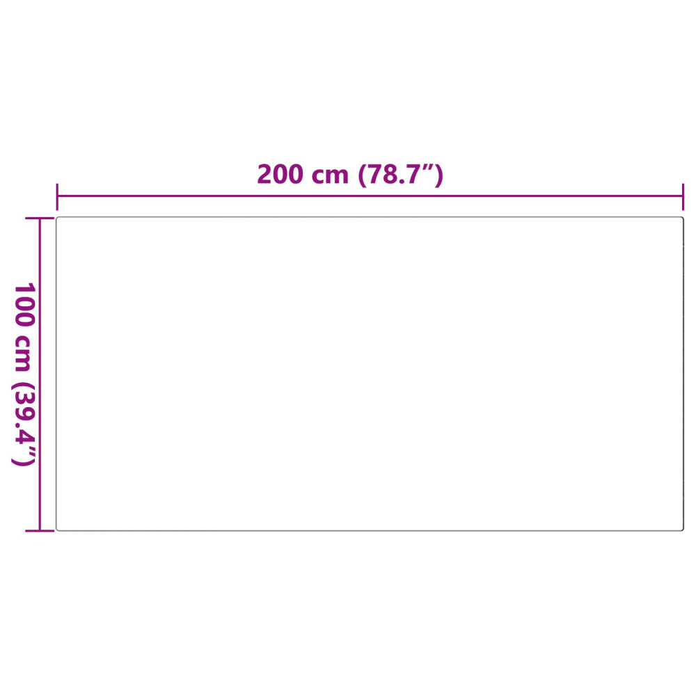 Produktbild för Halkfri matta i konstgjord kaninfäll OLITE Grå 100 x 200 cm