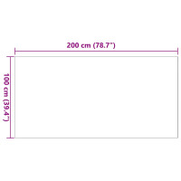 Produktbild för Halkfri matta i konstgjord kaninfäll OLITE Rosa 100 x 200 cm