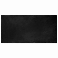 Produktbild för Halkfri matta i konstgjord kaninfäll OLITE Svart 100 x 200 cm