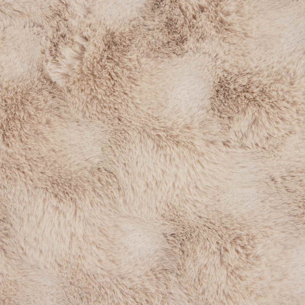 Produktbild för Halkfri filt i konstgjord kaninfäll Olite Beige 240 x 270 cm