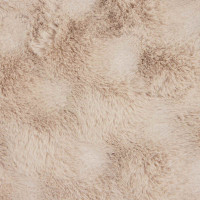 Produktbild för Halkfri filt i konstgjord kaninfäll Olite Beige 240 x 270 cm