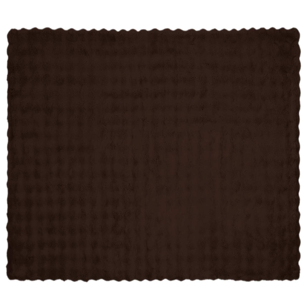 Produktbild för Halkfri filt i konstgjord kaninfäll Olite Kamel 240 x 270 cm