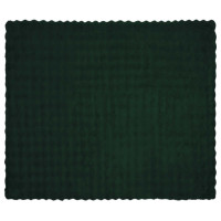 Produktbild för Halkfri filt i konstgjord kaninfäll Olite Mörkgrön 240 x 270 cm
