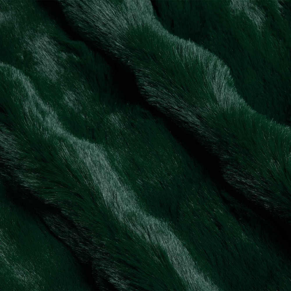 Produktbild för Halkfri filt i konstgjord kaninfäll Olite Mörkgrön 240 x 270 cm