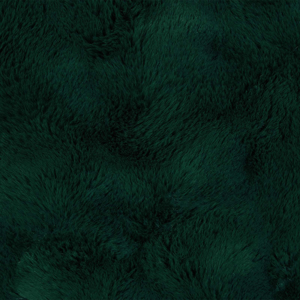Produktbild för Halkfri filt i konstgjord kaninfäll Olite Mörkgrön 240 x 270 cm