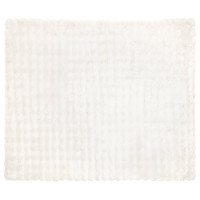 Produktbild för Halkfri filt i konstgjord kaninfäll Olite Vit 240 x 270 cm