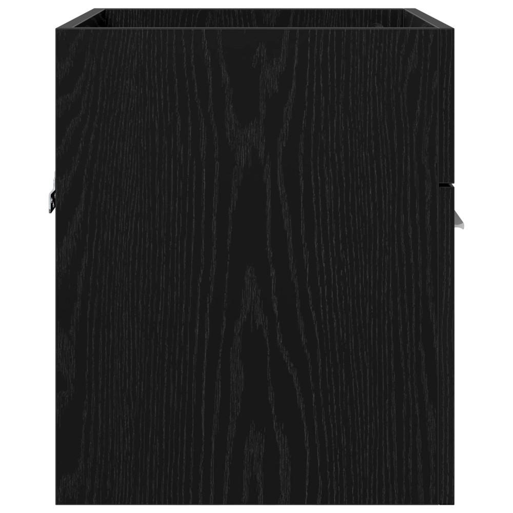 Produktbild för Diskbänksskåp Svart Ek 41 x 38,5 x 46 cm Konstruerat trä
